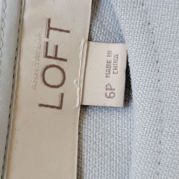 LOFT 6P BLACK BLUE COLOR BLOCK SHEATH STRETCH SLEEVELESS DRESS ANN 6 PETITE - Picture 9 of 9